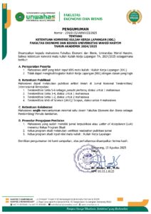 Fakultas Ekonomi dan Bisnis, Unwahas Berikan Alternatif Konversi KKL melalui Publikasi Jurnal Ilmiah, Pacu Karya Tulis Mahasiswa